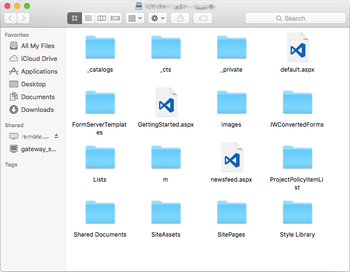 SharePoint mapped folder
