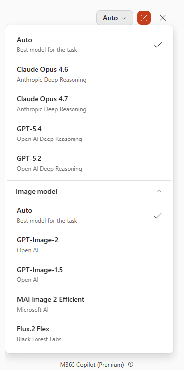 Model picker shows Flux.2 Flex.
