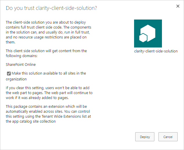 Deploy Microsoft Clarity Globally to SharePoint