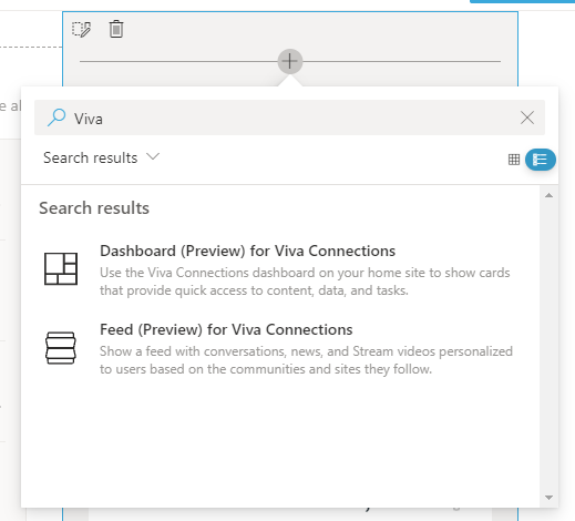 Viva Connections Dashboard