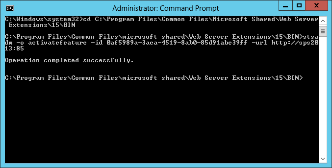 Create your custom site command Prompt