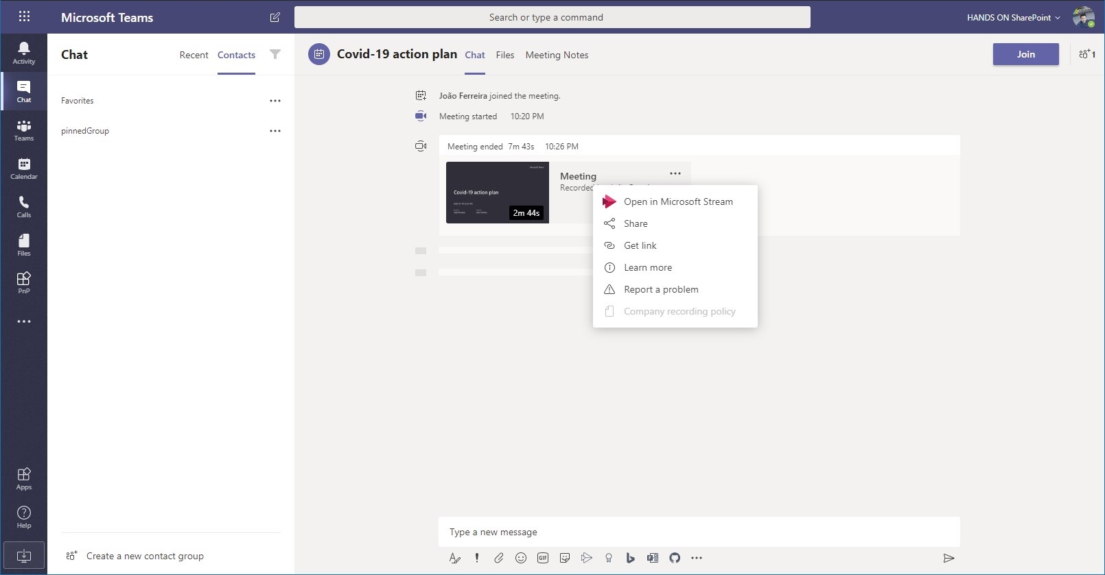 how to download microsoft teams recording from onedrive