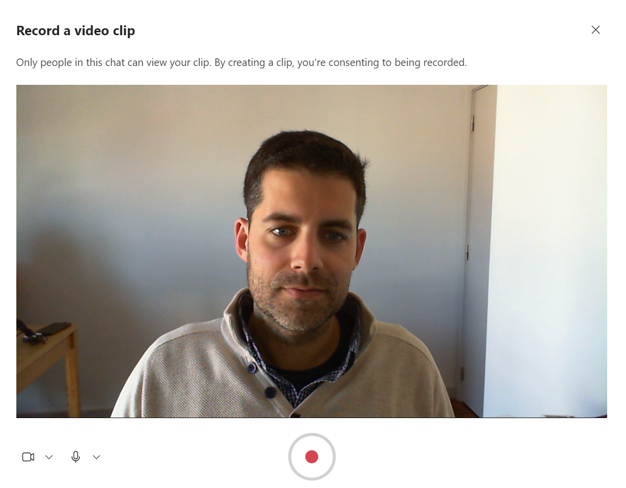 Record a video message in Microsoft Teams