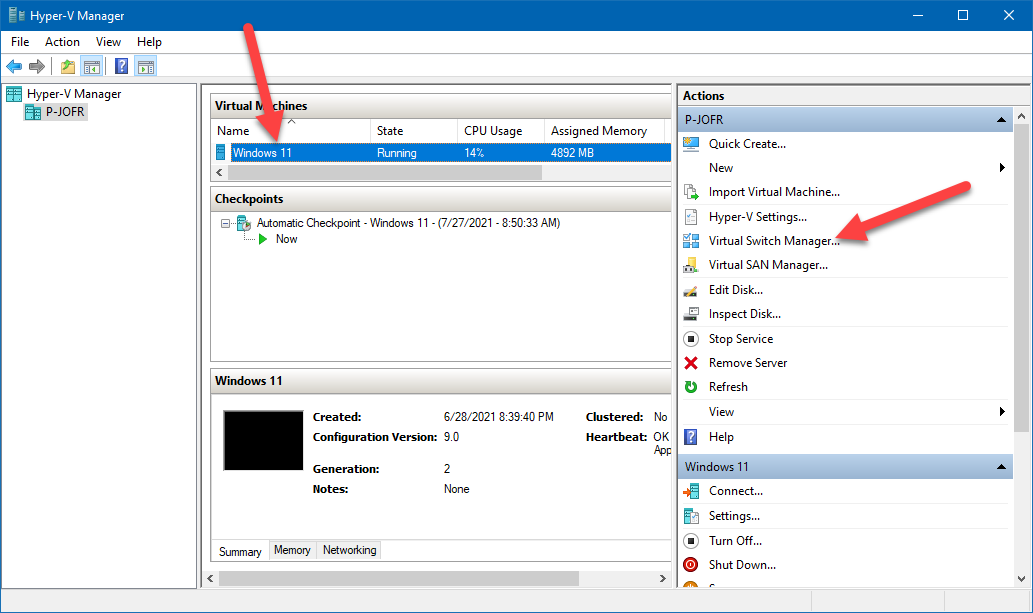 Share your internet access with Hyper-V virtual machines